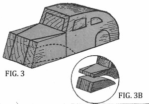 Come costruire un'AUTO DI LEGNO fig. 3 e 3B